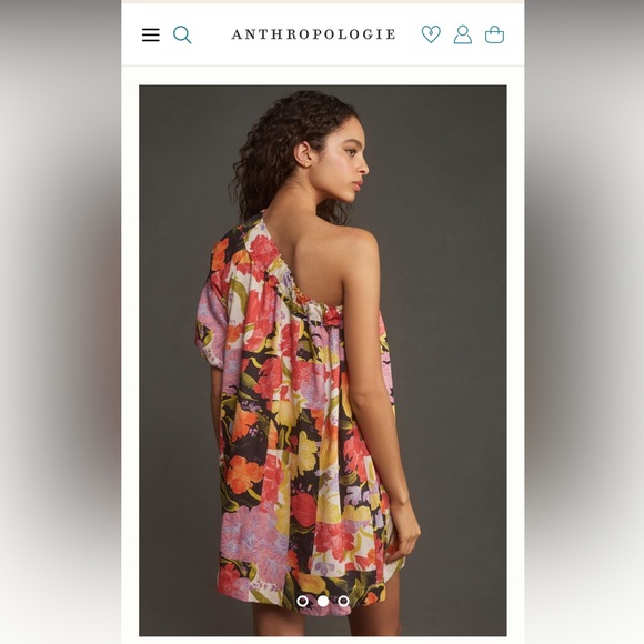 Anthropologie one shoulder sundress - Picture 2 of 5
